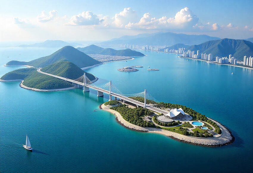 China Announces Revolutionary Tourism Trial Operation On Artificial Island Between Hong Kong And Mac...