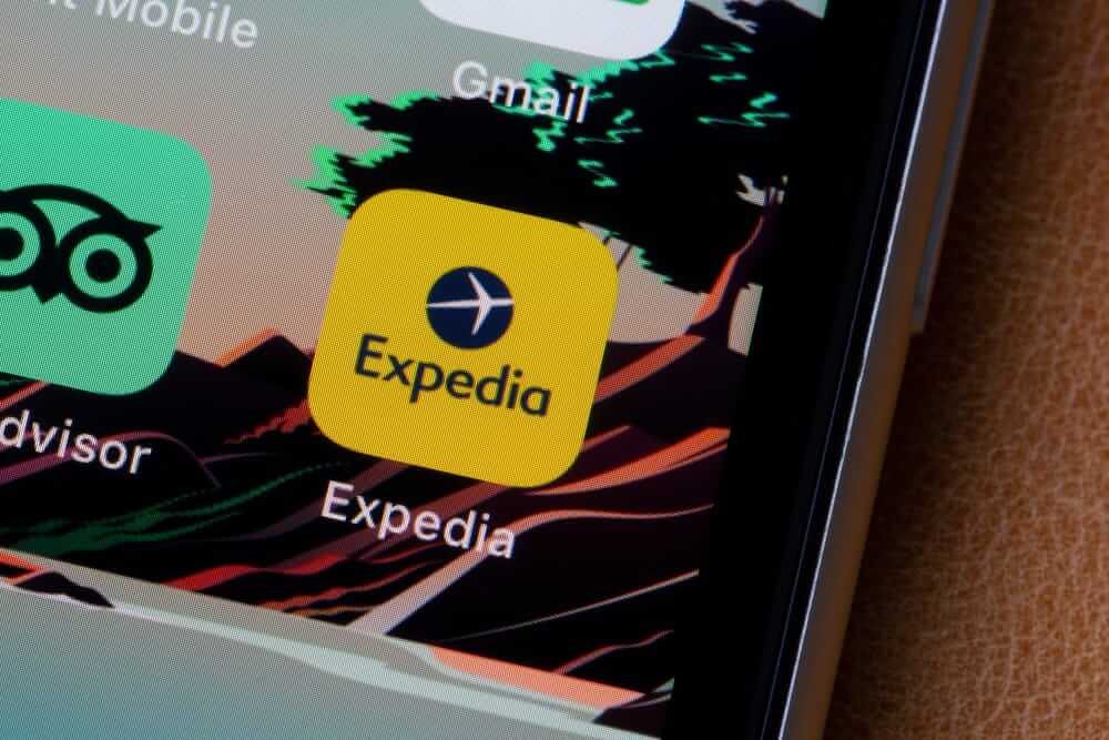 Expedia Group Inc phone app by- Tada Images via Shutterstock