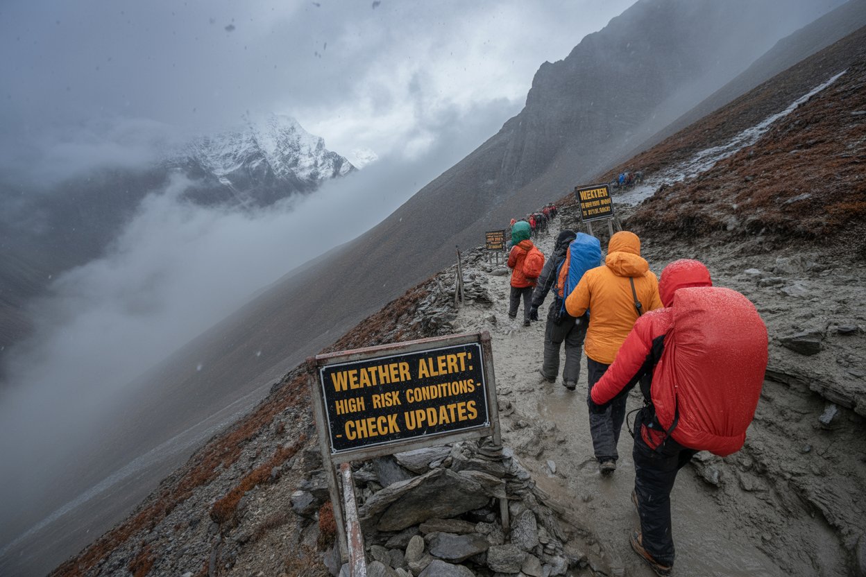 Nepal Warns Trekkers of Severe Weather from Cyclone Montha