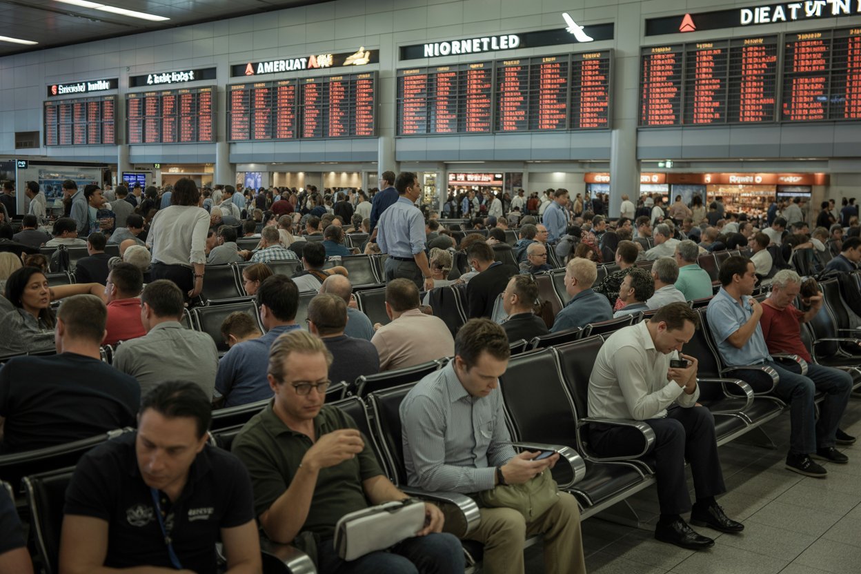 Over 185 flight cancellation and 6440 delays hit newark, dallas, honolulu, chicago, miami, atlanta, los angeles and more as republic, spirit, american, southwest, jetblue, delta, alaska and other airlines disrupting travel&nbsp;across&nbsp;us