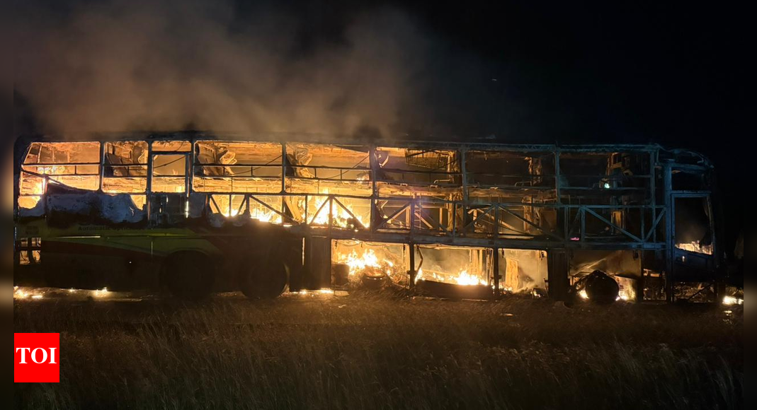 Andhra Pradesh Bus Fire: Vemuri Kaveri Travels owner added as 2nd accused in case; biker was drunk, ...