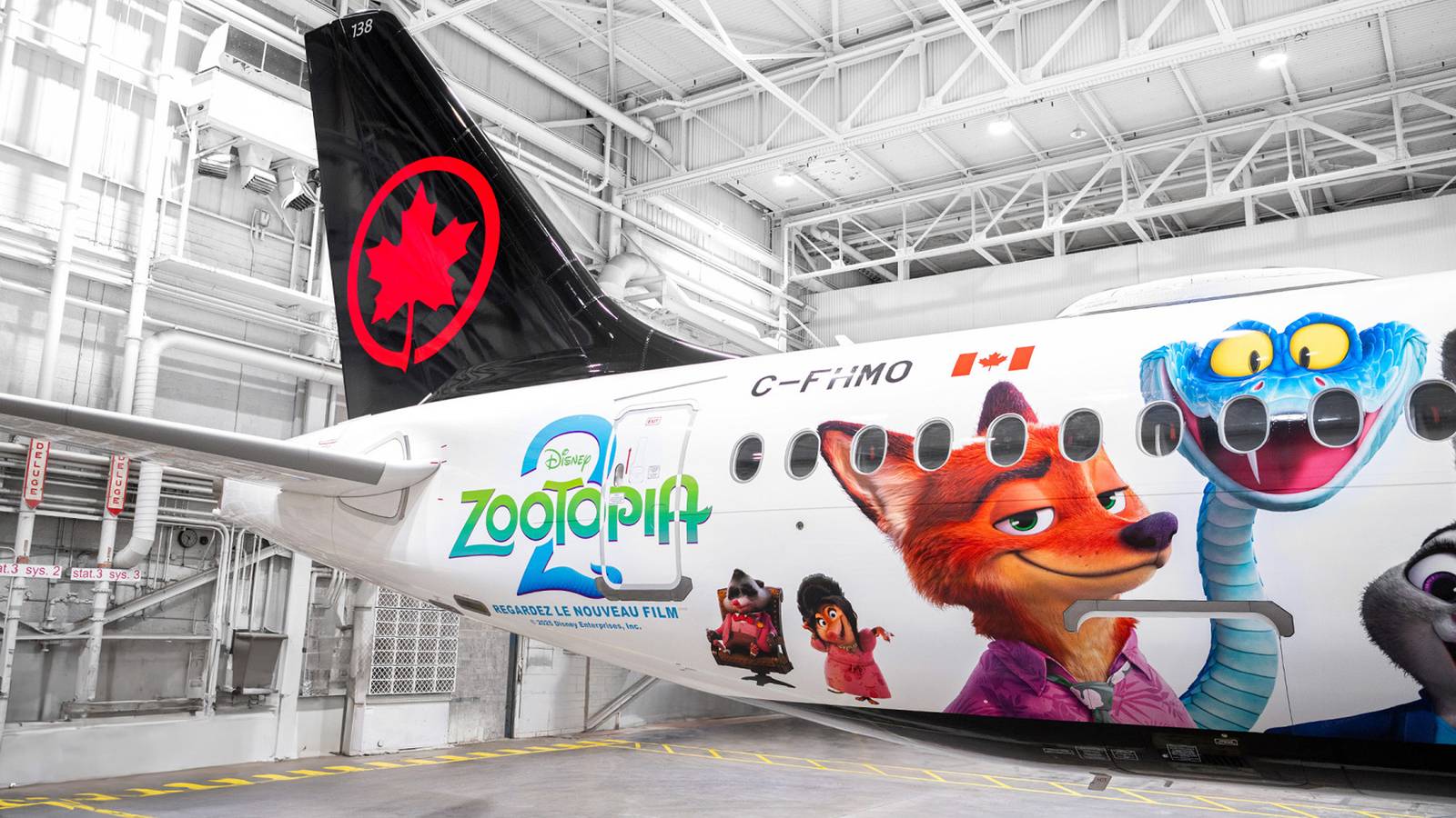 Air Canada Unveils New Disney “Zootopia 2” Themed Livery On An Airbus A220-300