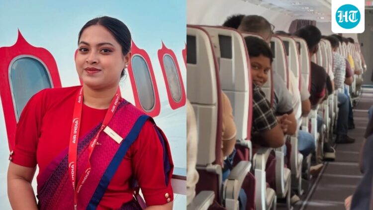 Air India crew member finds unexpected joy as kid plays rock paper scissors with her mid flight