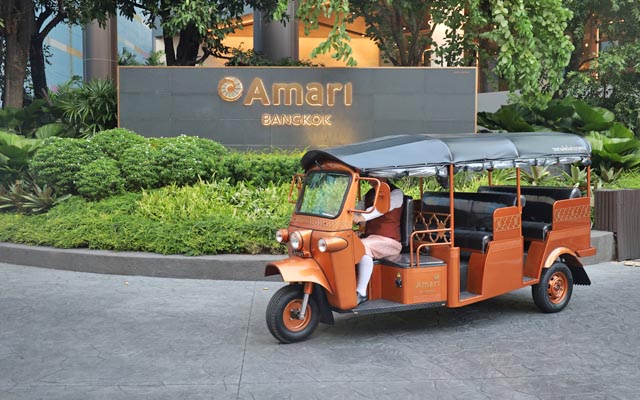 Amari Bangkok introduces first EV Tuk-Tuk for sustainable city tours