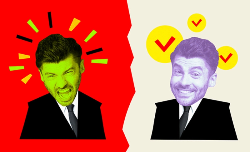 Illustration of two types of executives