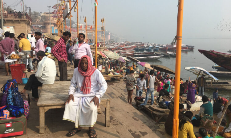 A view of a market in Varanasi, India Photo: Courtesy of Huiting
