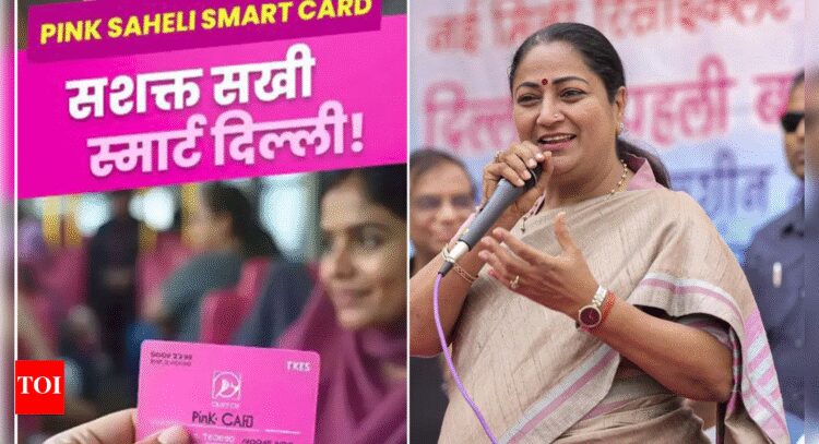 Delhi govt launches 'Pink Saheli Smart Card' to provide free travel for women and transgender commut...