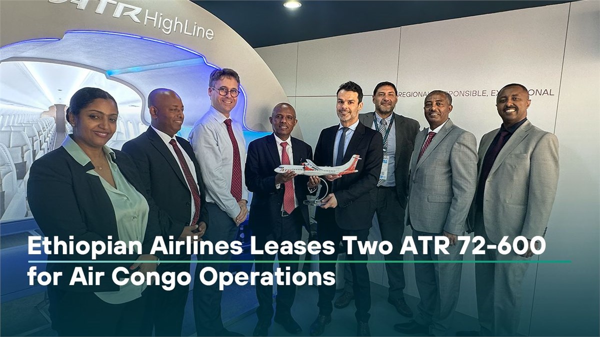 Ethiopian Airlines Leases 2 ATR 72-600 for Air Congo Operati