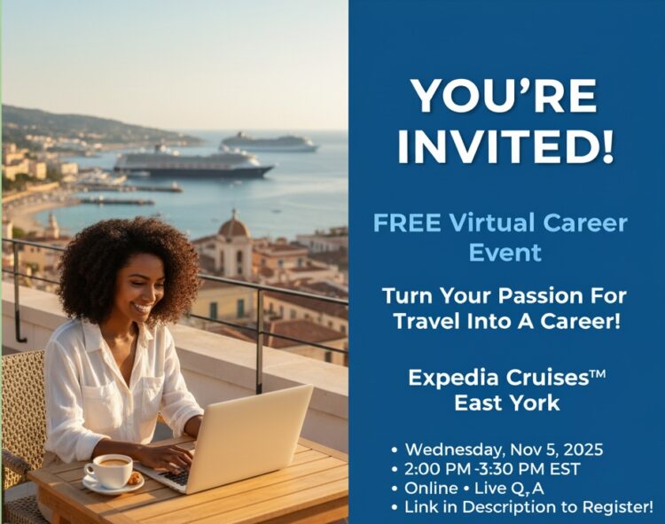 Become an Expedia Cruises Vacation Consultant (Virtual Info Session) – Beach Metro Community News