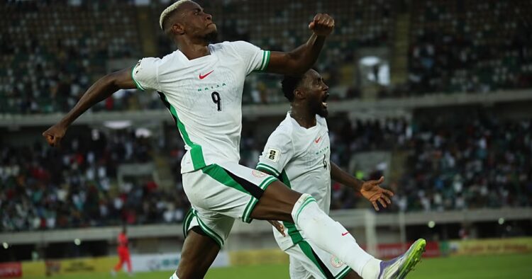 Osimhen's double set Nigeria past Gabon into DR Congo final in world cup qualifying