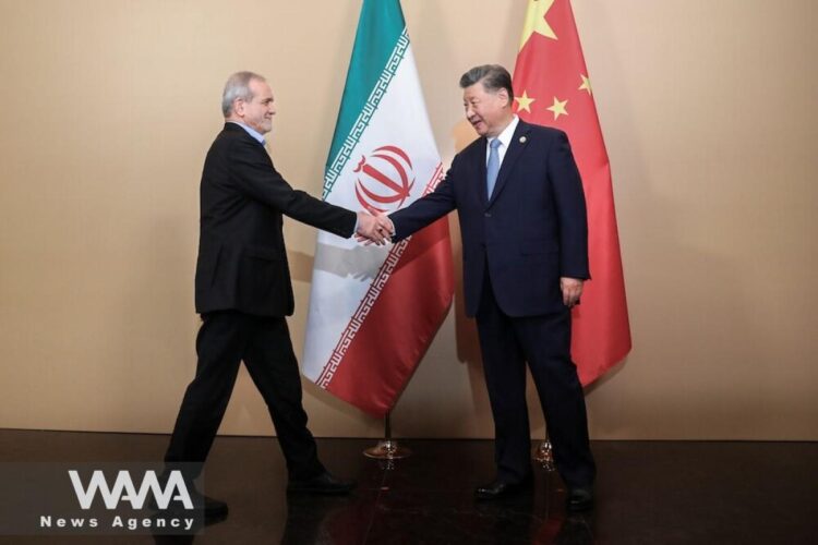 Presidents of Iran and China. Social media / WANA News Agency