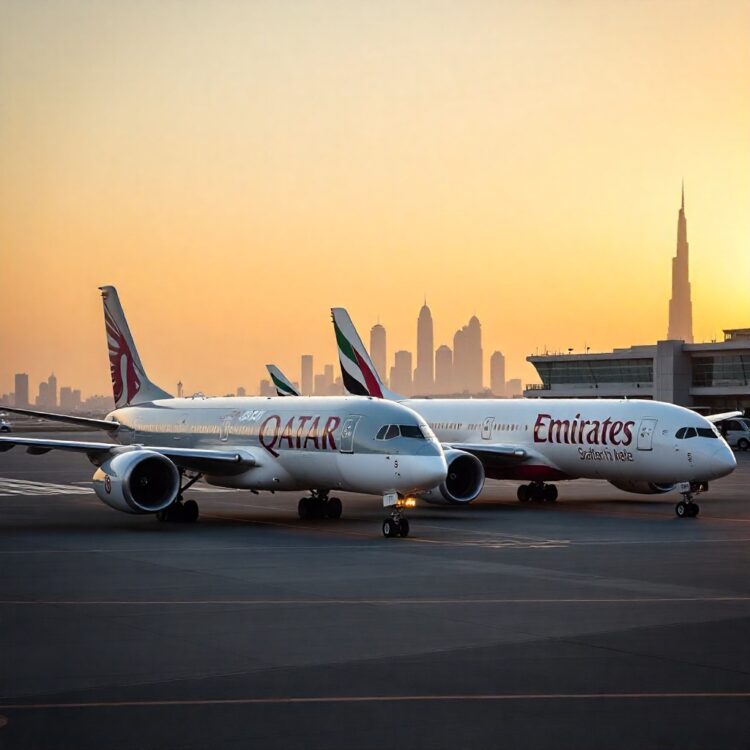 Qatar airways announces a record-breaking order for up to 210 wide-body jets, while emirates&rsquo; us billion wide-body order underscores the ongoing gcc aviation expansion