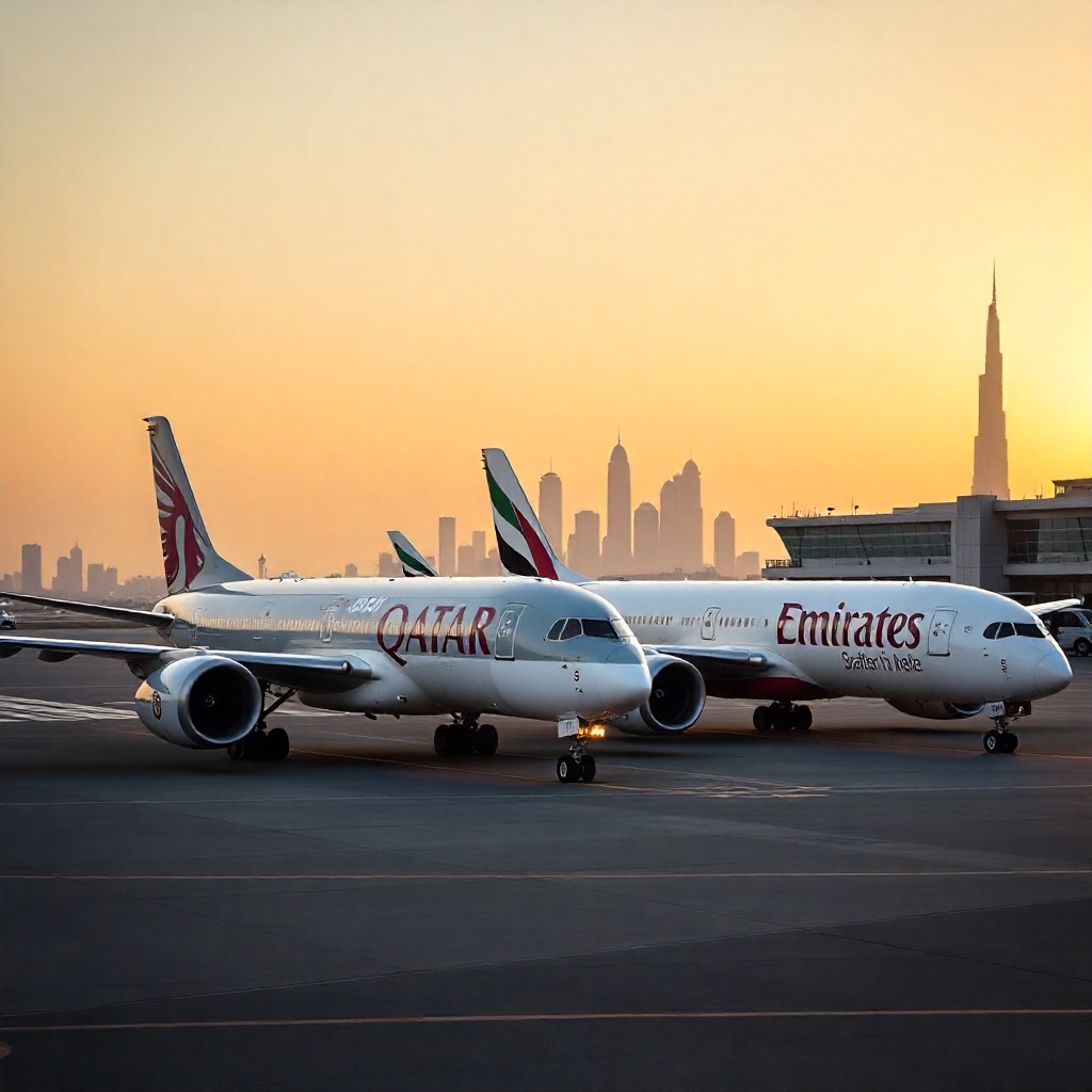Qatar airways announces a record-breaking order for up to 210 wide-body jets, while emirates&rsquo; us billion wide-body order underscores the ongoing gcc aviation expansion