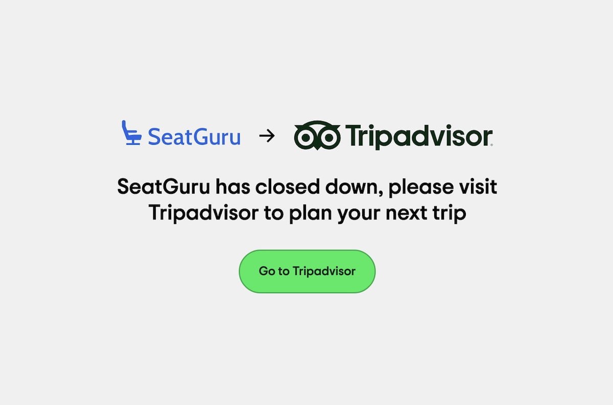 End Of An Era: SeatGuru Officially Shuts Down, Redirects To TripAdvisor