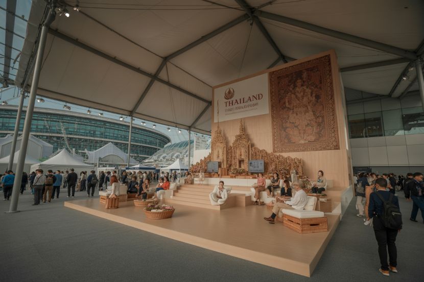 Her royal highness princess ubolratana visits thailand pavilion at wtm 2025, celebrating thai wellness and culture.