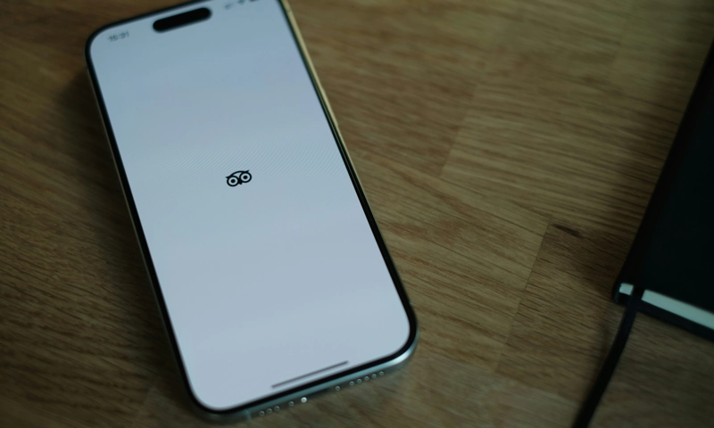 Tripadvisor icon on a phone