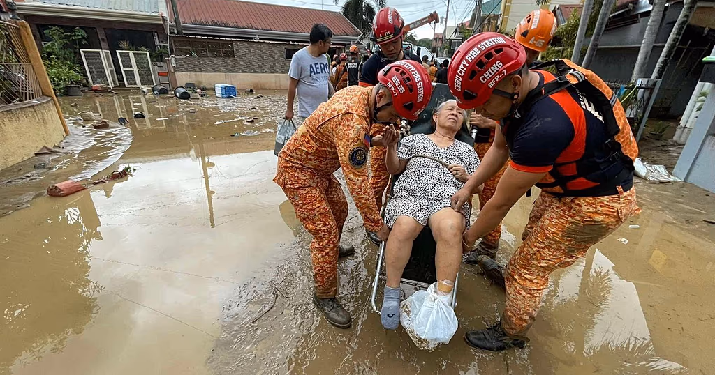 At least 90 dead and dozens missing as Typhoon Kalmaegi hits central Philippines