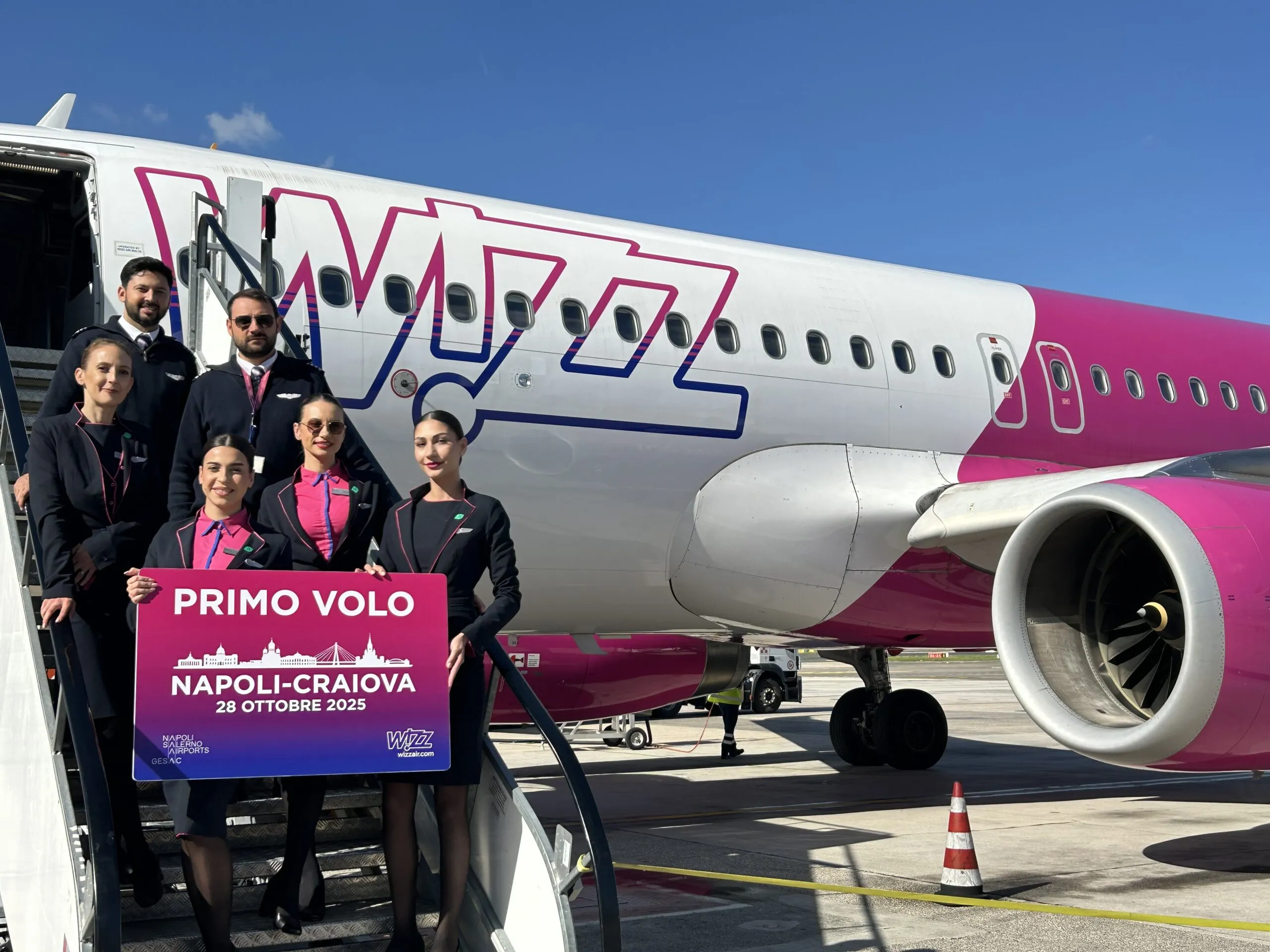 Wizz Air expands Italian network: Naples-Craiova flight debuts and new Pescara-Bucharest connection ...