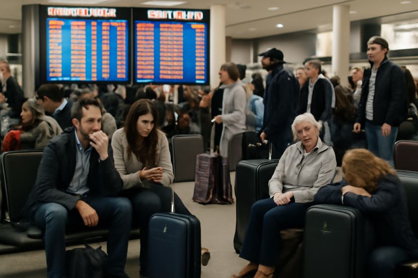 America Struggles with Massive Travel Chaos for 220 Cancellations and 653 Delays by Republic, Delta,...