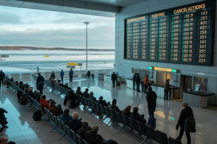 33 flights grounded and 691 delayed across major airlines