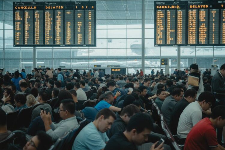 Flights at a standstill across north america amid severe weather