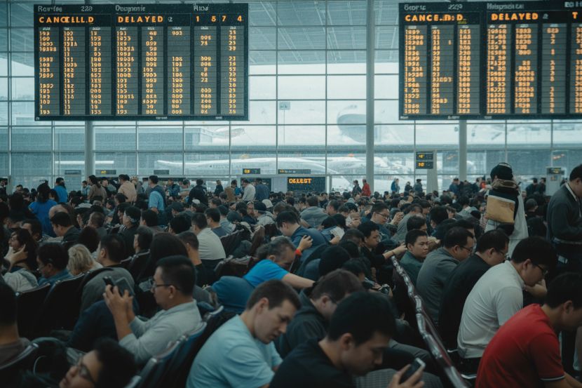 Flights at a standstill across north america amid severe weather