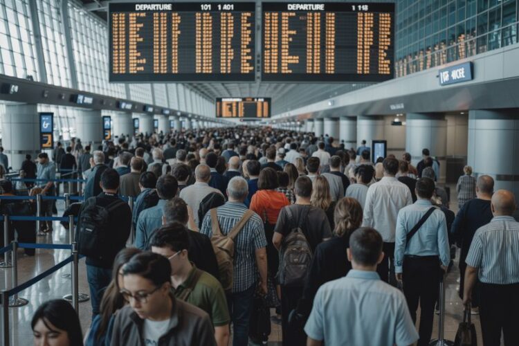 45 flights scrapped and 1,349 delayed