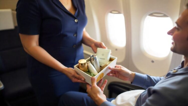 Business class amenity kits in british airways