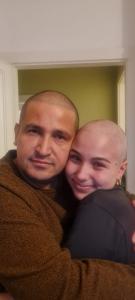Wish child Isabella with her uncle during treatment