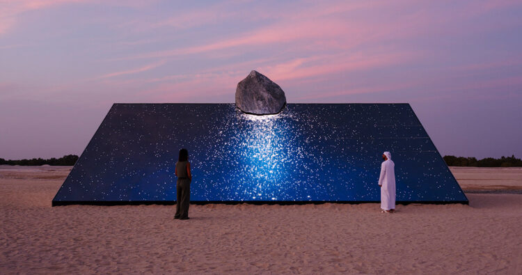 six n. five lands in abu dhabi with glimmering installation 'skyward'