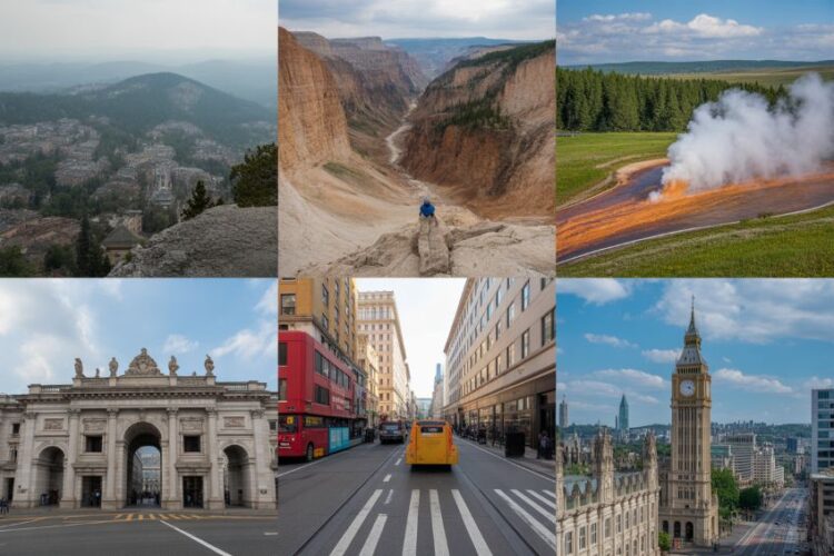 Casper, wyoming, boise, london, istanbul, rome,