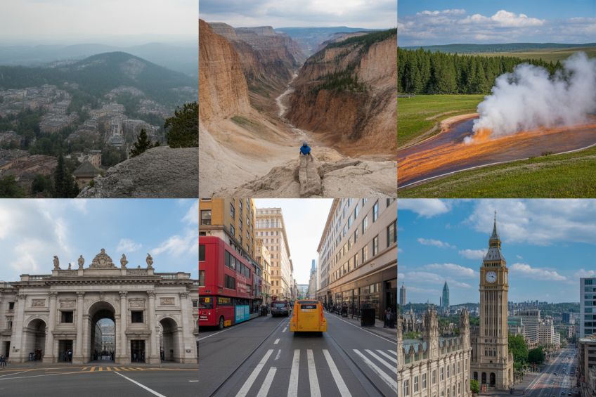 Casper, wyoming, boise, london, istanbul, rome,