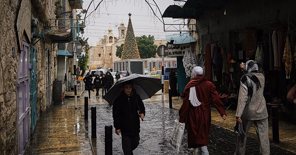 Christmas hymns return to Bethlehem after ceasefire brings brief respite