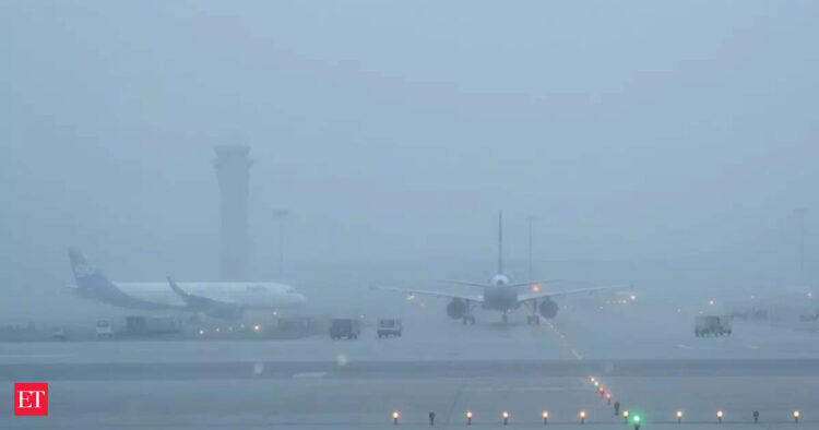 Delhi flight cancellations today: 128 flights cancelled, 8 diverted as dense fog disrupts ops