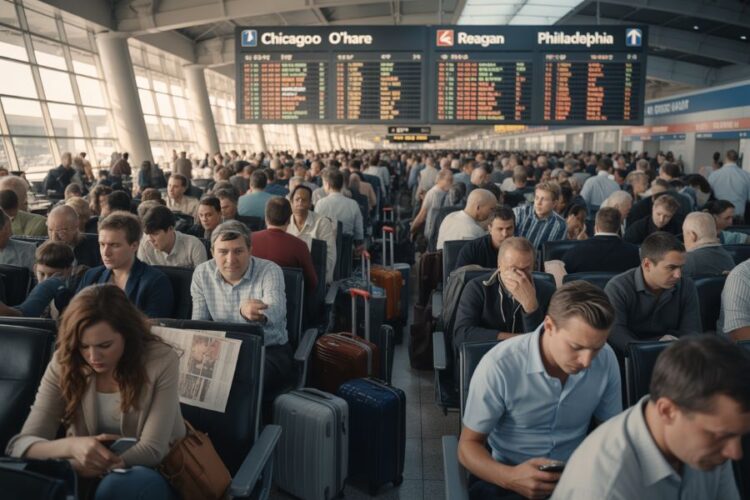 Delays & cancellations across us airports