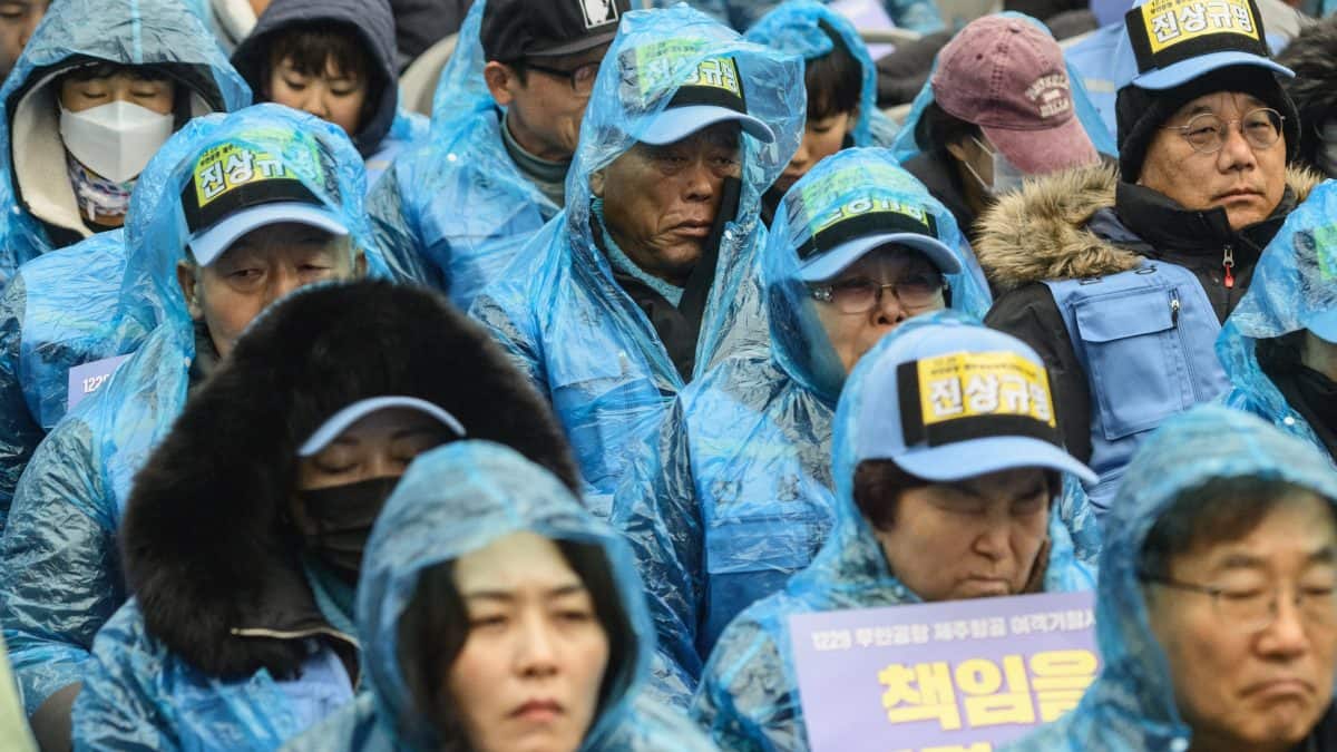 Families seek answers as South Korea probe into deadly Jeju Air crash misses one-year update – First...