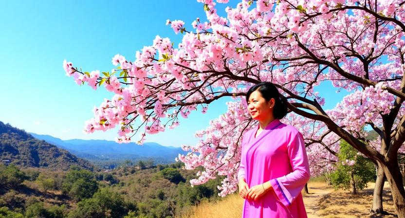 Fifth Annual Cherry Blossom Festival in Loimwe, Shan State Celebrates The Cherry Blossoms, Promoting...