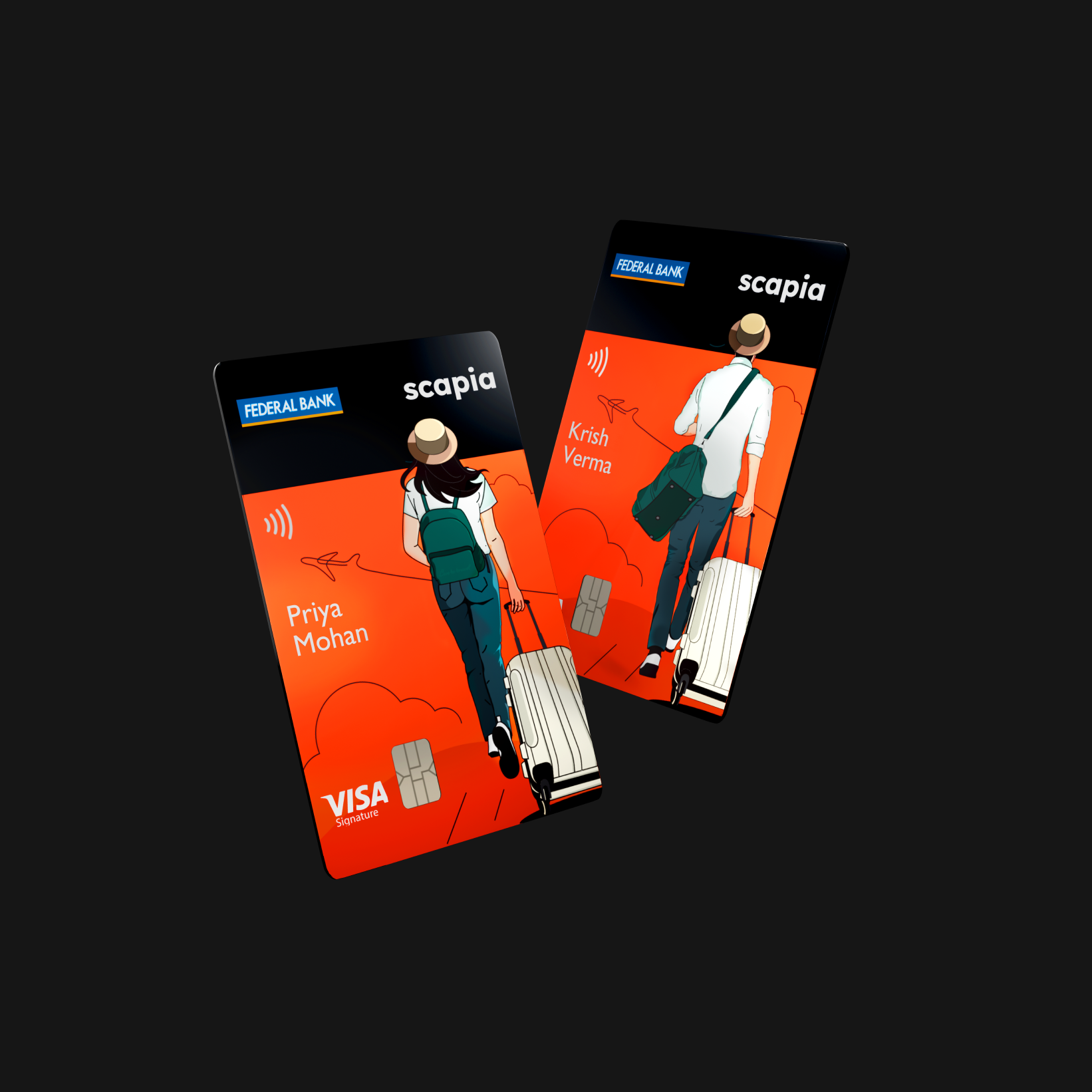 a couple of credit cards