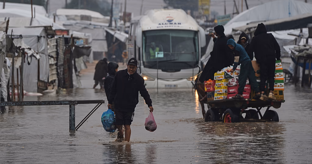 Floodwaters devastate Gaza camps amid ongoing humanitarian crisis