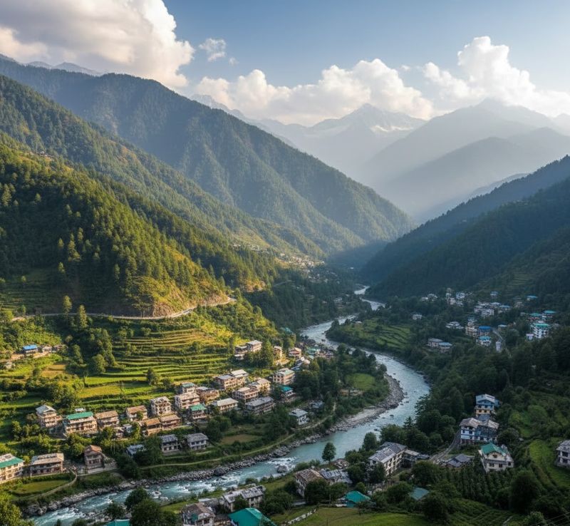 Manali Sees Unprecedented Rush of Tourists Seeking Snow and Adventure as New Year Approaches. A Wint...