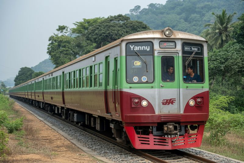 Modernized Trains with DEMU and Airbag Coaches to Serve Christmas Travelers in Myanmar, Everything Y...