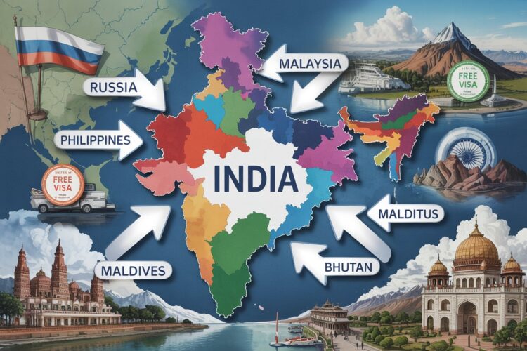 Russia sets to unite with japan, south korea, uae , maldives, nepal and bhutan in a new visa policy bonanza to india, supercharging asian tourism and opening a new era in travel sector