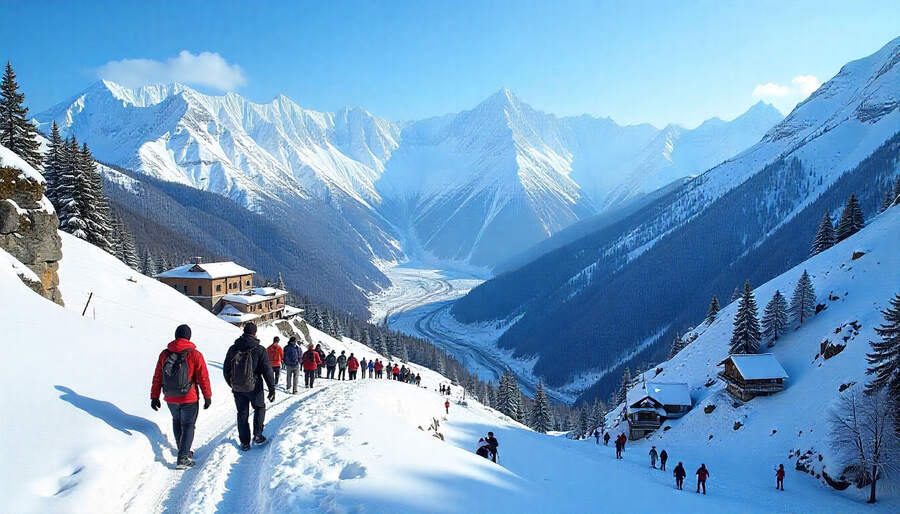 Sikkim Emerges as India’s Top Winter Destination with Record Tourist Arrivals, Snowfall Creating Stu...