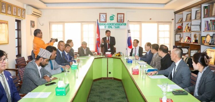 TAAN, Korean travel agents sign MoU to promote tourism between Nepal and South Korea « Khabarhub