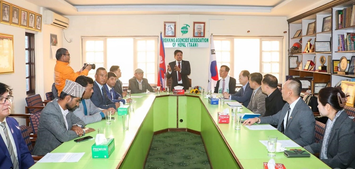 TAAN, Korean travel agents sign MoU to promote tourism between Nepal and South Korea « Khabarhub