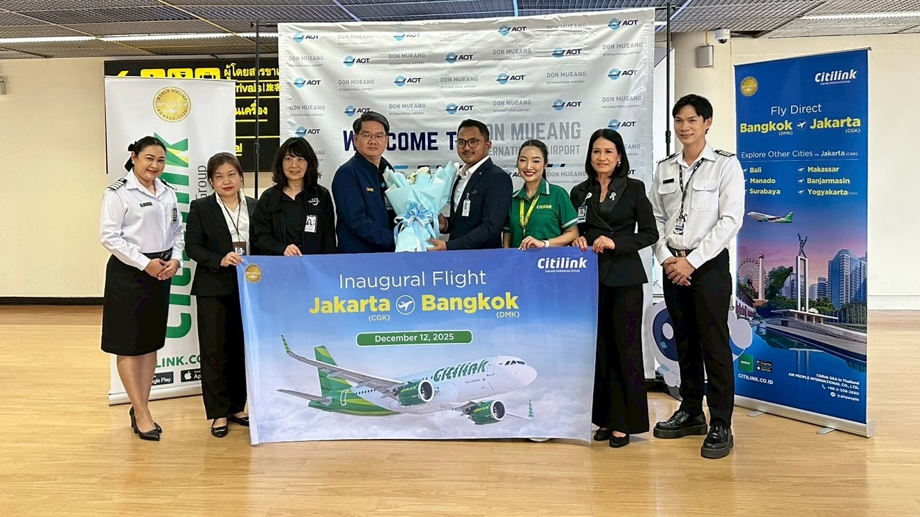 TAT celebrates the launch of Citilink's new Jakarta–Bangkok service