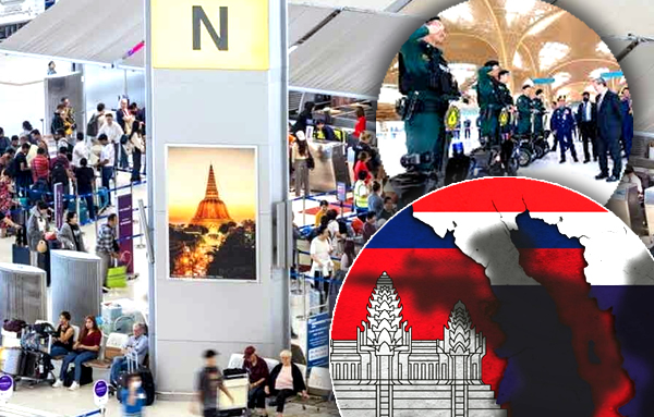 Spat between Thai and Cambodian airports as flight connections remain open but passenger numbers fal...
