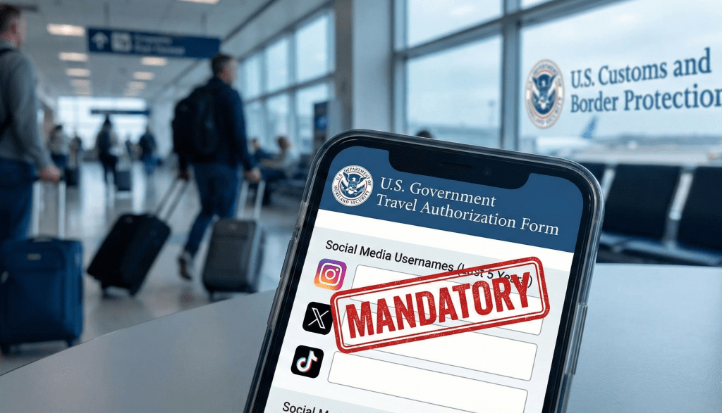 U.S. Moves to Require 5 Years of Social Media History from Visa-Waiver Visitors