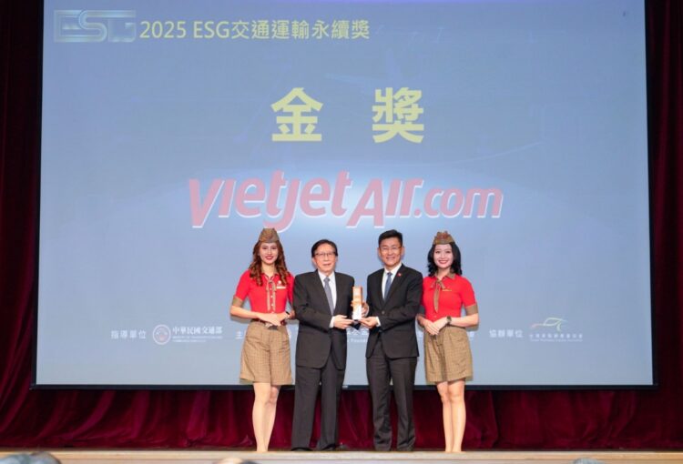 Vietjet wins gold ESG transport sustainability award in Taiwan (China)