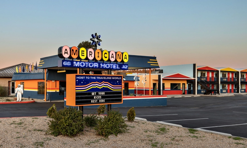Americana Motor hotel on Route 66